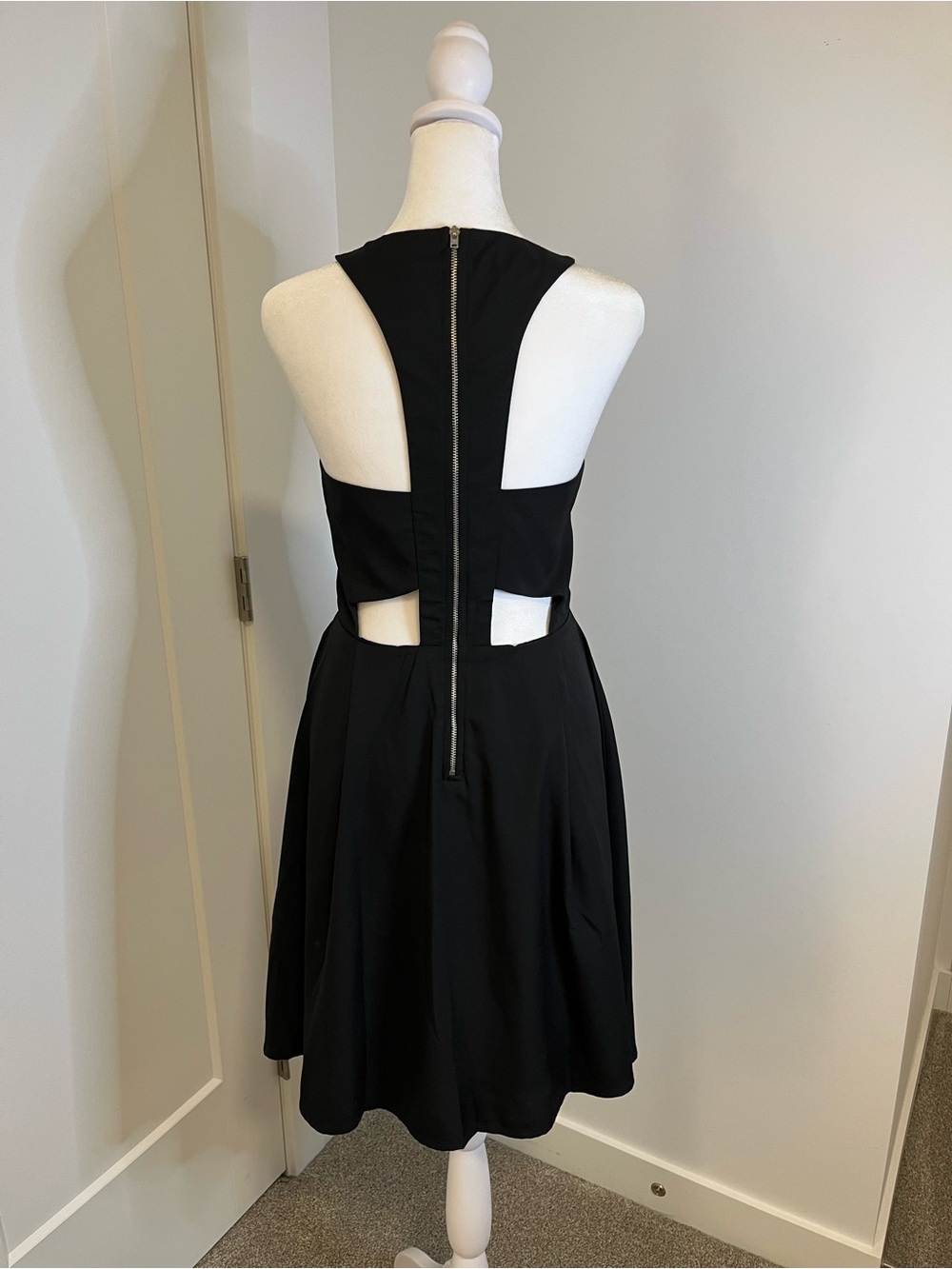 PIECES Sleeveless Zip-Up Black Dress - FREE SHIPPING on Bundles $85+
